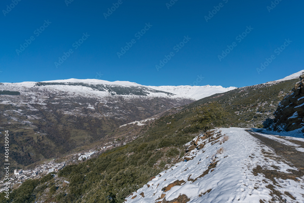 Sierra Nevada covered with snow