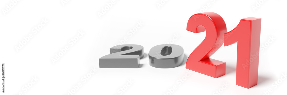 Happy New Year Background. Start in 2021. 3D illustration Happy New Year Background. Start in 2021. 3D illustration