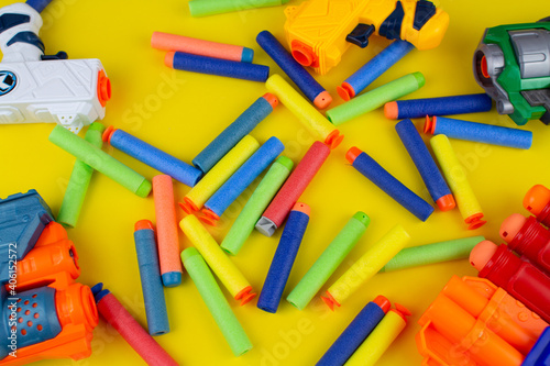 toy gun with color soft bullets children toy