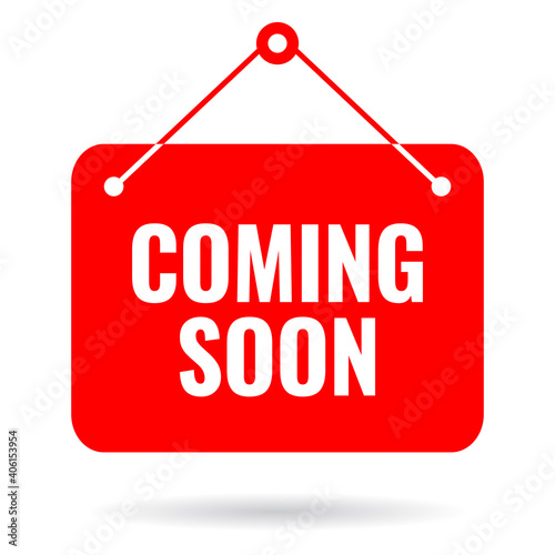 Coming soon vector sign