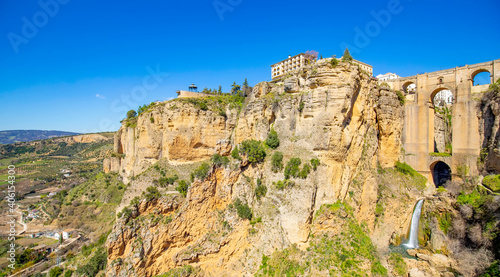 Breathtaking landscape panorama in Ronda, Spain