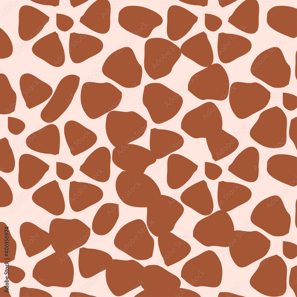 Giraffe fur seamless pattern, tropical animal skin texture Giraffe fur seamless pattern, tropical animal skin texture