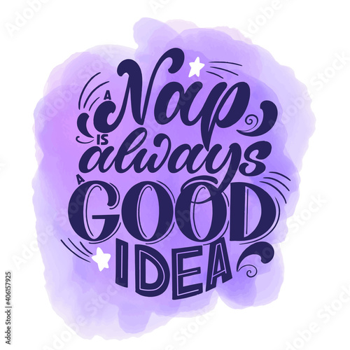 Funny sleep and good night quotes. Vector design elements for t-shirts, pillow, posters, cards, stickers and pajama
