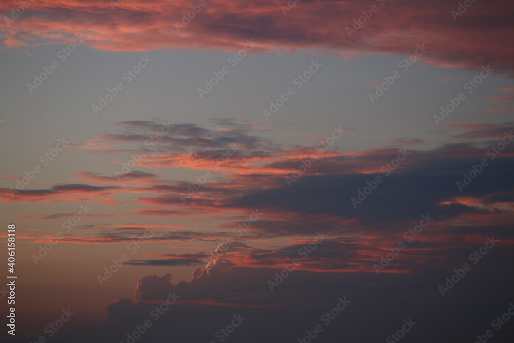 Sky, Sunset, Clouds, Red, Orange, London Sky, Sunset, Clouds, Red, Orange, London
