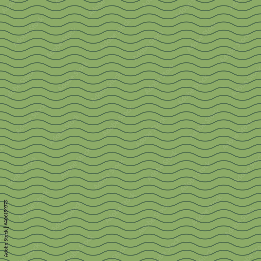 Seamless pattern wavy line vector illustration, horizontal texture wave simple background. Modern decorative element