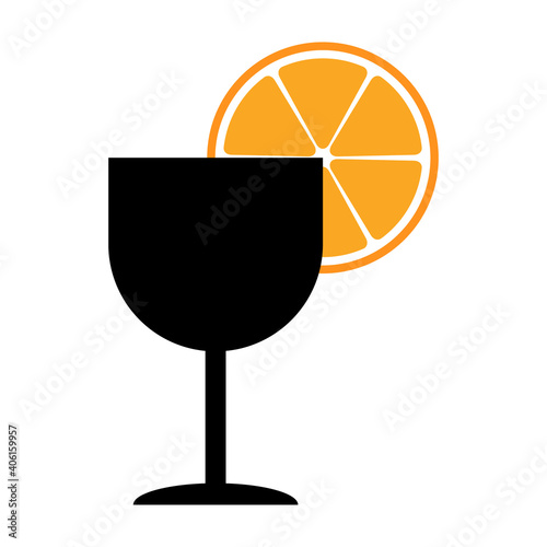 Citrus fresh icon, food fruit juice organic symbol, healty nature design vector illustration