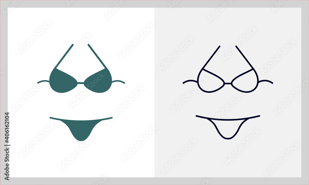 women's underwear icon logo design vector template, Fashion icon concepts, Creative design women's underwear icon logo design vector template, Fashion icon concepts, Creative design