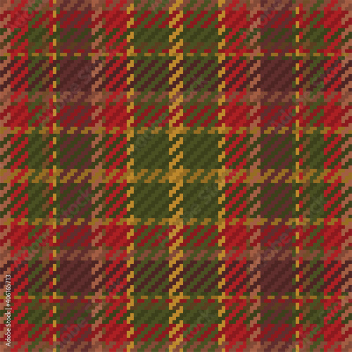 Seamless pattern of scottish tartan plaid. Repeatable background with check fabric texture. Vector backdrop striped textile print.