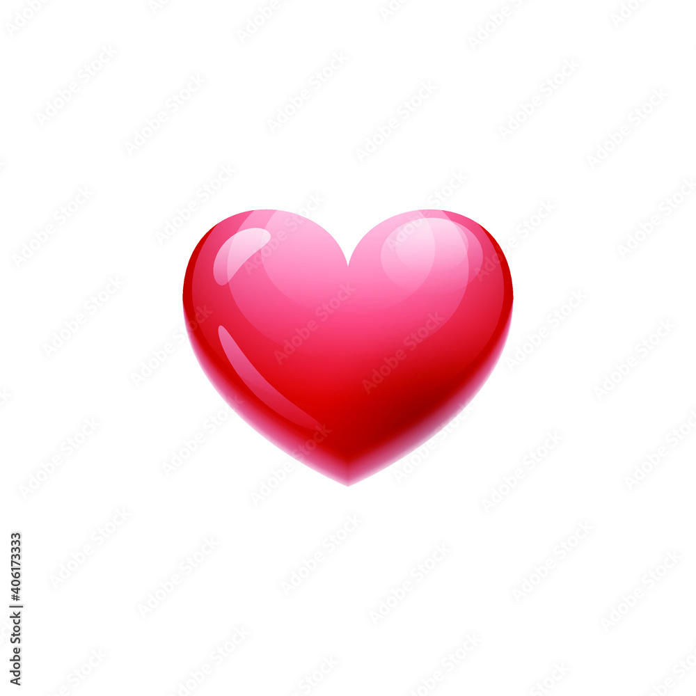 Abstract Red Heart Love Romantic 14 February Valentine's Day Vector Design Style Abstract Red Heart Love Romantic 14 February Valentine's Day Vector Design Style