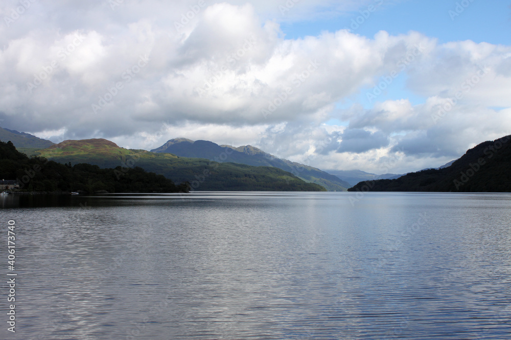 A view of Lock Lomond in Scotland