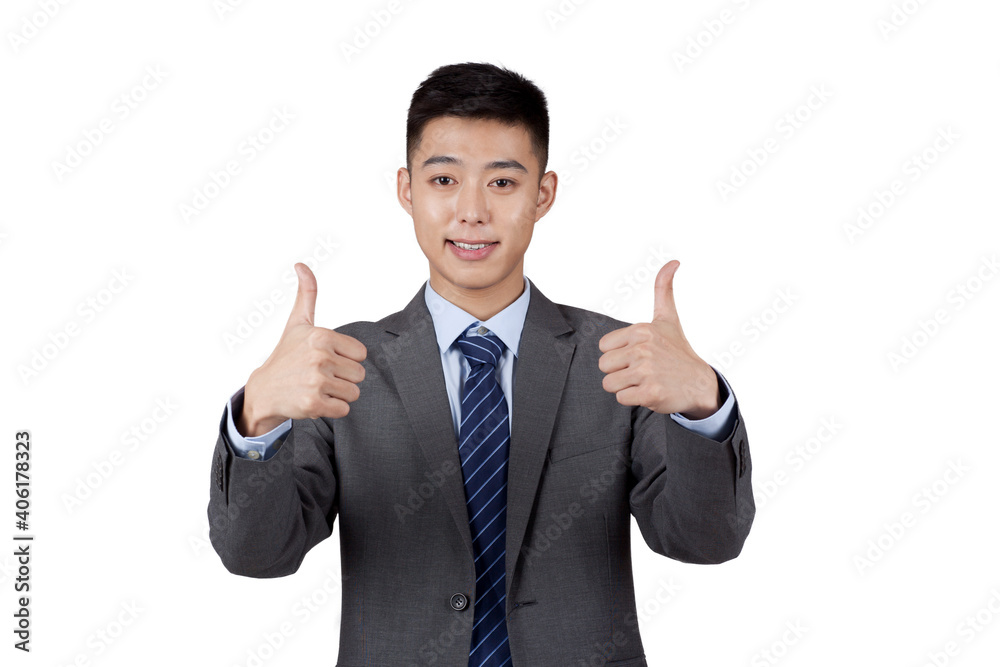 Portrait of young Business man with thumbs up Portrait of young Business man with thumbs up