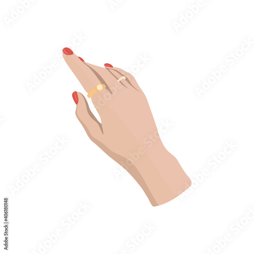 Nail health. Banner Care of hands and nails. Nail Design. Brittle nails, manicure tools. Isolated on white background