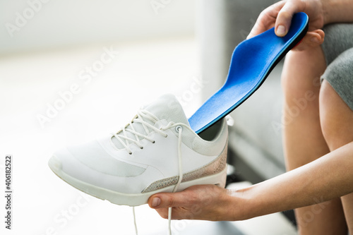 Shoe Sole In Footwear For Healthy Foot