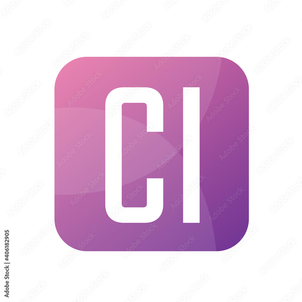 CI Letter Logo Design With Simple style CI Letter Logo Design With Simple style