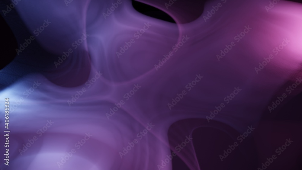 Fototapeta premium Abstract colorful gradient smoke background illustration. 3D rendering smoke with soft shape illustration.