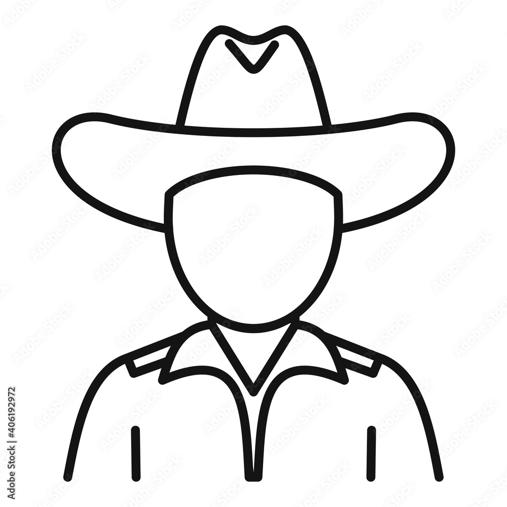Ink sketch a cowboy on horse Royalty Free Vector Image
