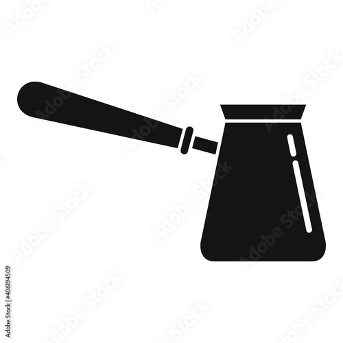 Coffee turka icon. Simple illustration of coffee turka vector icon for web design isolated on white background