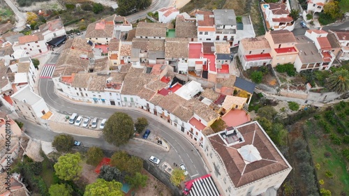 Aerial view of Benialí village in Alicante, Spain photo