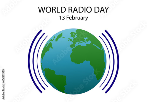 Día mundial de la radio. Ondas de radio desde el planeta Tierra