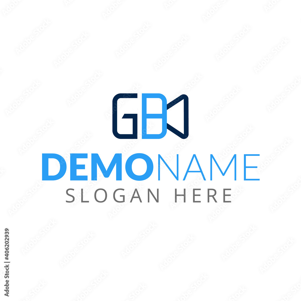 Initial latter GB and camera monogram logo design vector template. Alphabet letters Initials Monogram logo GB, BG, G Initial latter GB and camera monogram logo design vector template. Alphabet letters Initials Monogram logo GB, BG, G