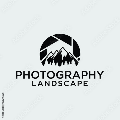 Landscape photography logo design inspiration

