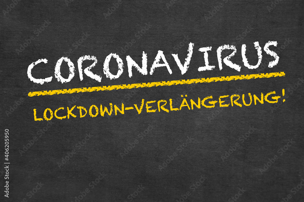 Obraz premium Lockdown-Verlängerung