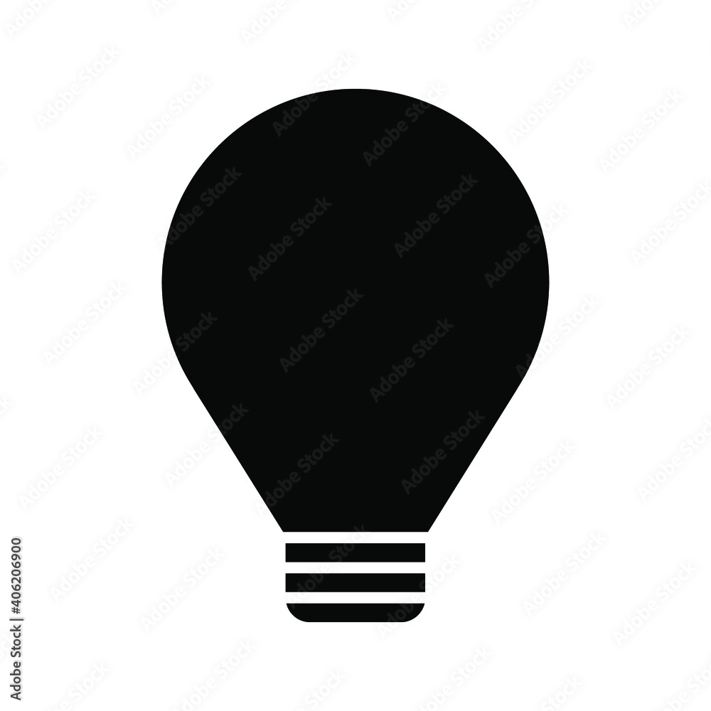 lamp icon - light bulb vector illustration flat style in trendy design lamp icon - light bulb vector illustration flat style in trendy design