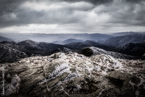 Konstfotografi Breathtaking view of the top of Mount Marcy, Adirondacks Upstate New York