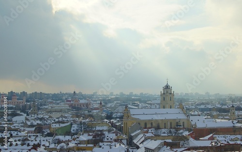 View of the historical part of Vilnius