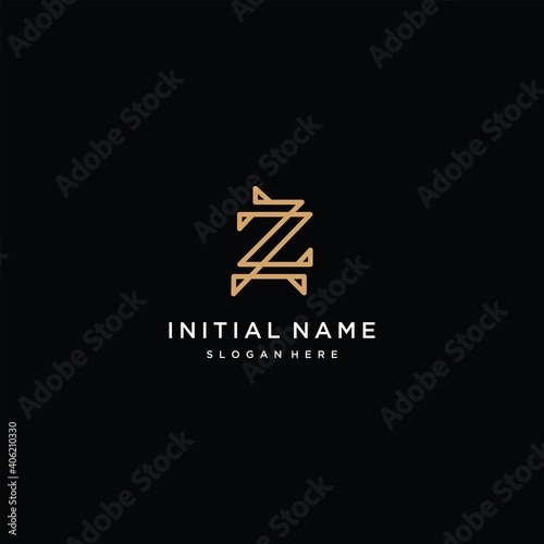 Monogram Z Letter Logo Concept