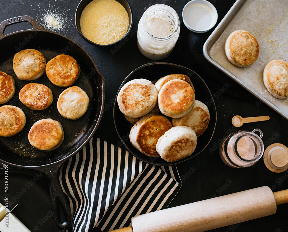 Delicious Homemade Sourdough English Muffins Delicious Homemade Sourdough English Muffins