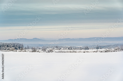 Winter Schnee Wald Feld Landschaft © vip-photoworld