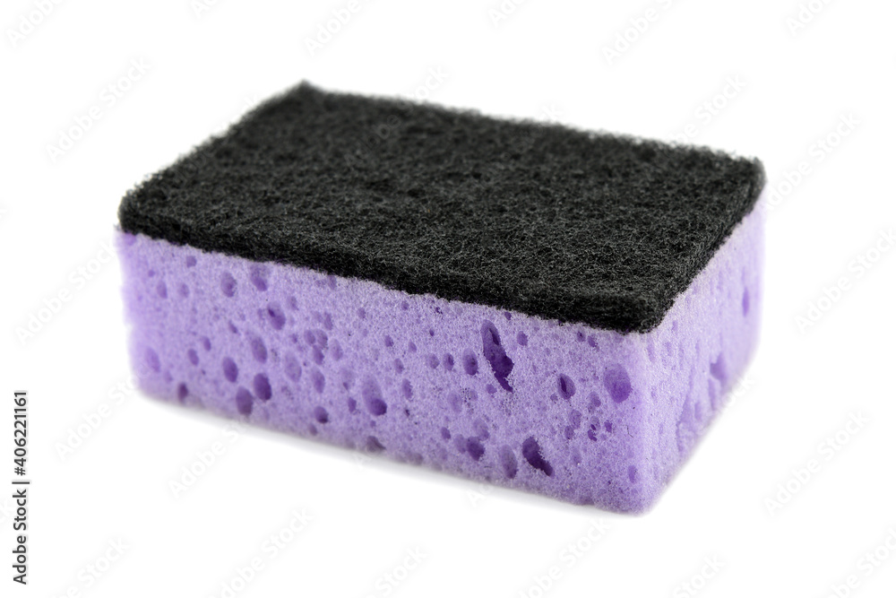 Lilac table sponge. Means for cleaning and washing dishes. Lilac table sponge. Means for cleaning and washing dishes.