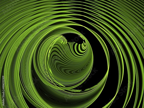 green spiral and nice fractal