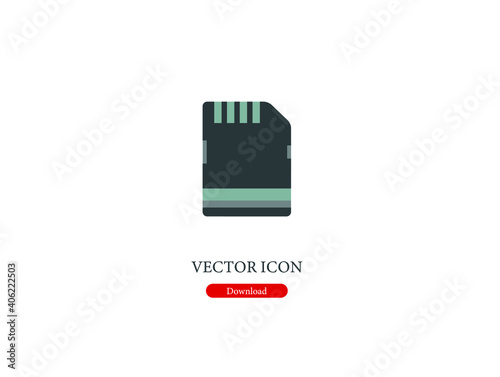 usb flash memory vector icon.  Editable stroke. Symbol in Line Art Style for Design, Presentation, Website or Apps Elements, Logo. Pixel vector graphics - Vector
