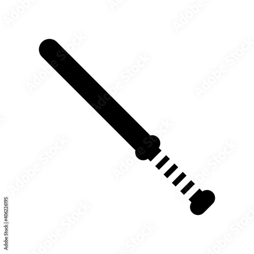 Vector icon of the baton isolated on a white background.