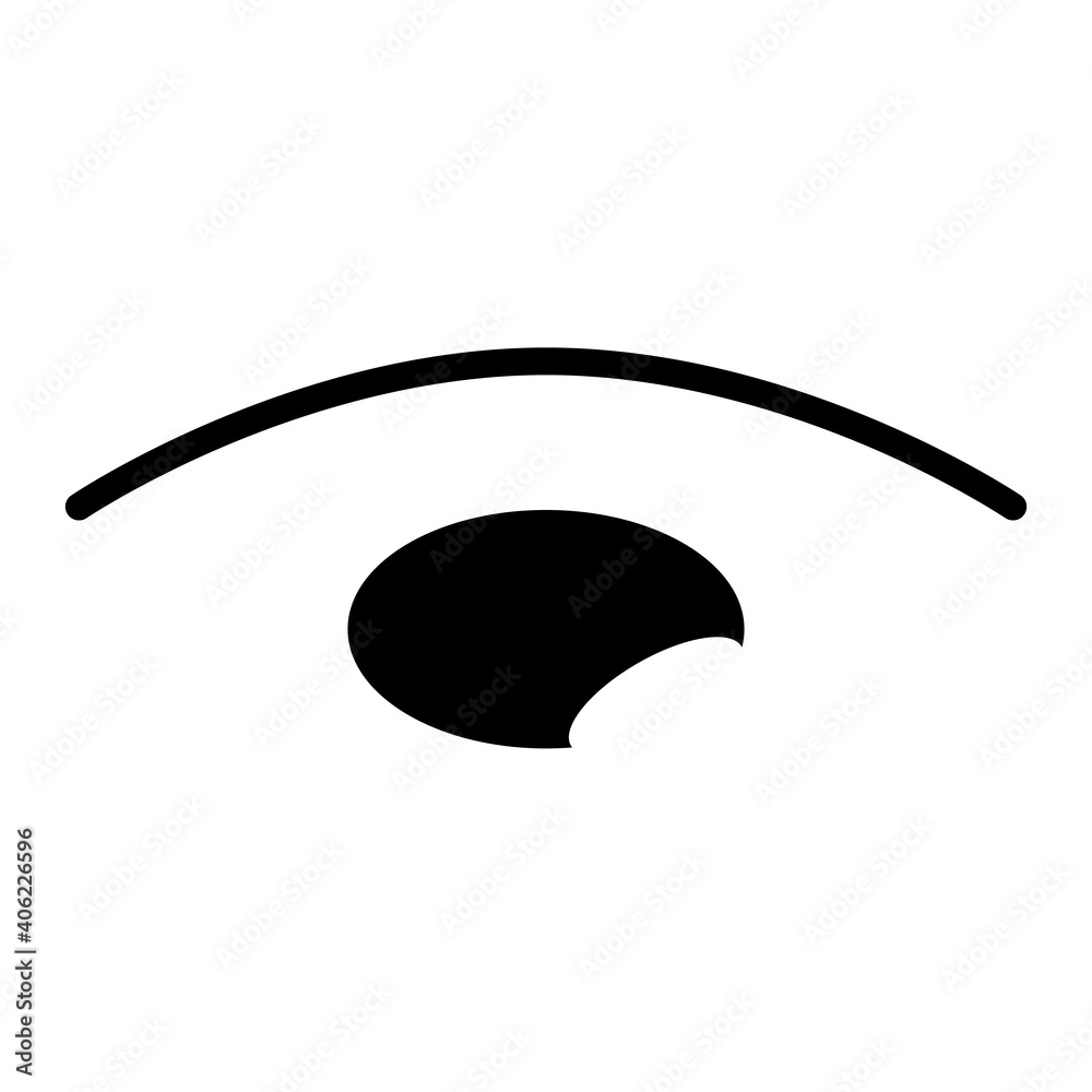 Vector icon of the eye isolated on a white background. Vector icon of the eye isolated on a white background.