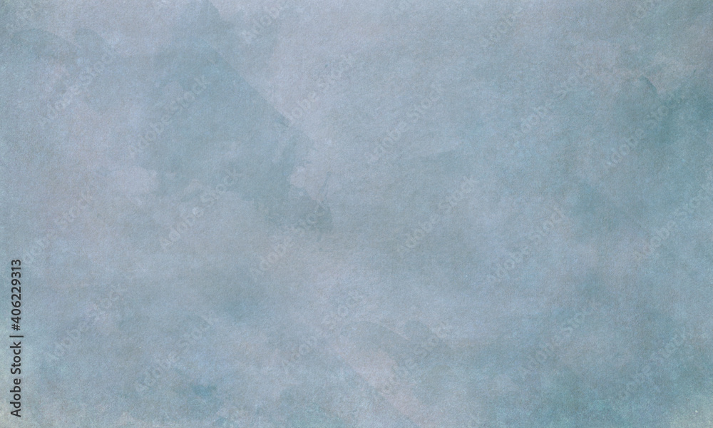 Gray blue watercolor background texture. Painted illustration.
