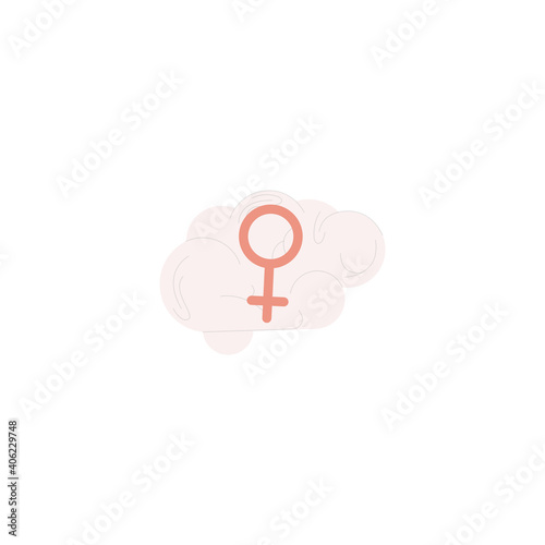 Female Gender Flat Symbol photo