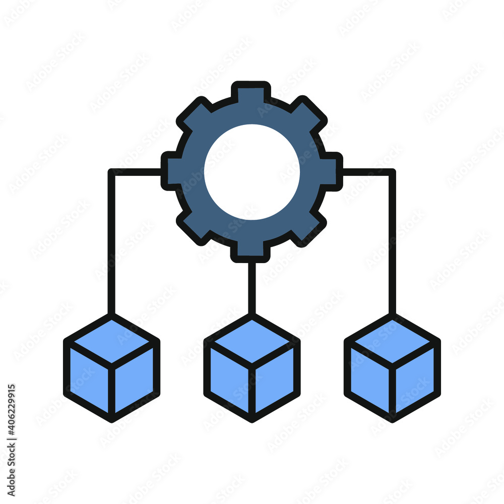 Infrastructure outline icon. Thin line style from community icons collection color editable Infrastructure outline icon. Thin line style from community icons collection color editable