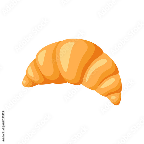 Croissant Flat Illustration