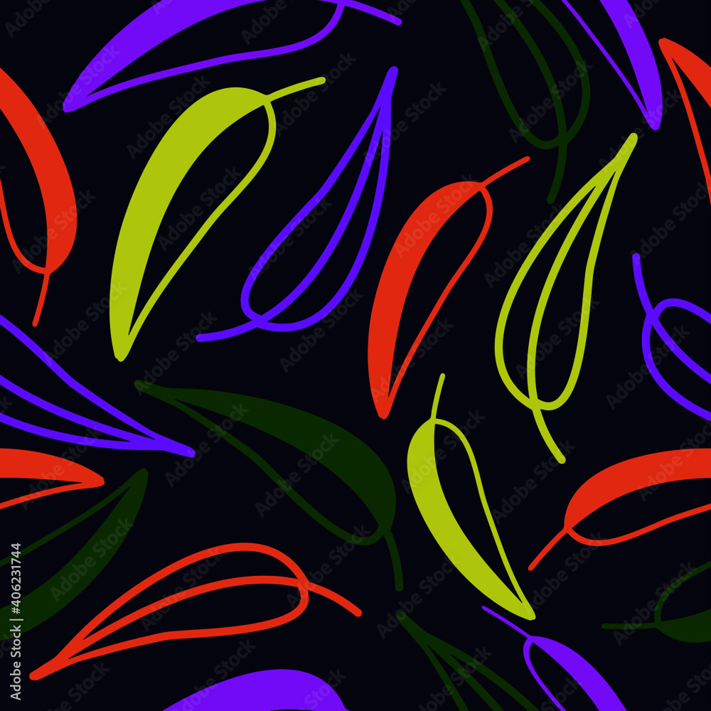 A seamless pattern with modern monstera leaves for textile, wrapping paper, wallpaper. Vector