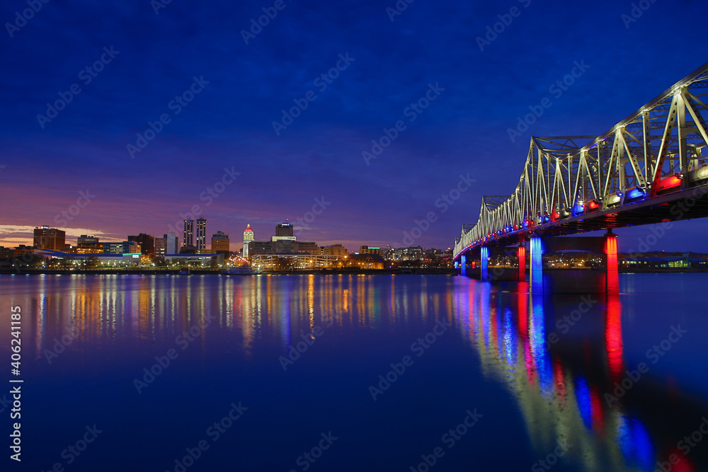 Peoria Night Skyline 1