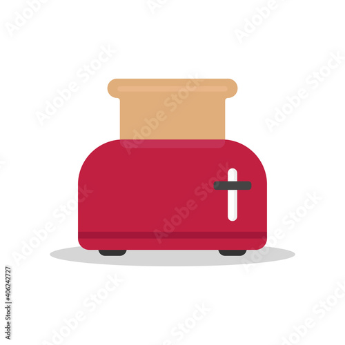 Kitchen toaster icon. Vector illustration.