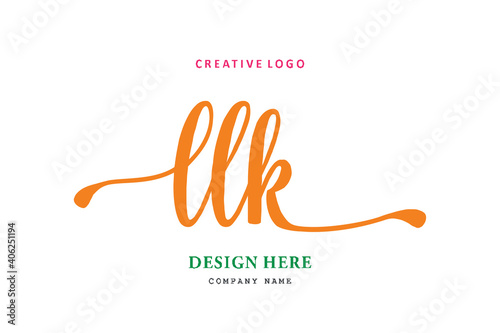 LLK lettering logo is simple, easy to understand and authoritative