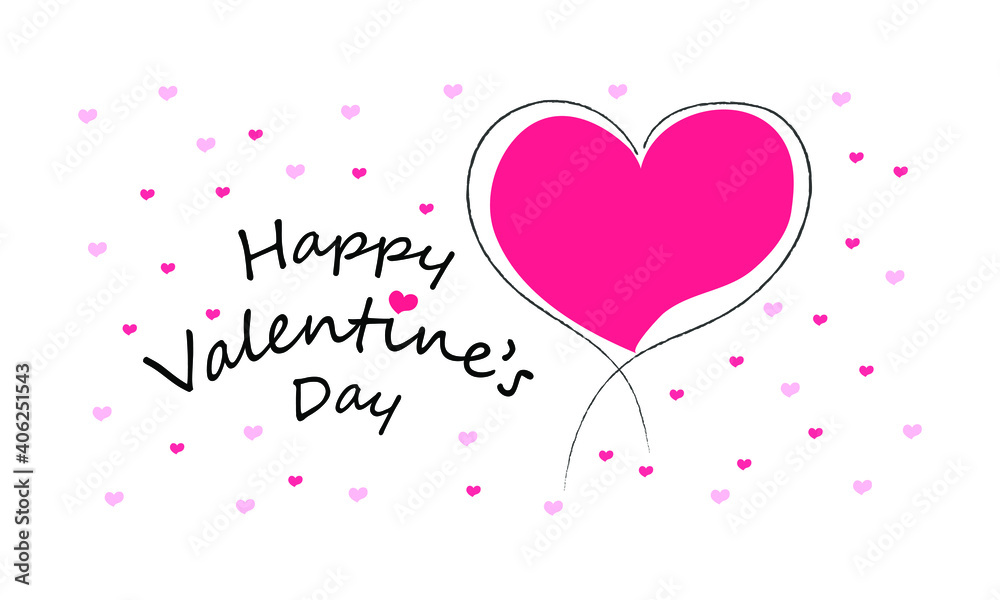 Big red heart with many small hearts. Valentines Day Big red heart with many small hearts. Valentines Day