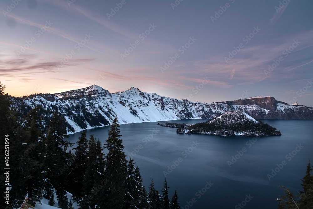 Crater Lake Sunset