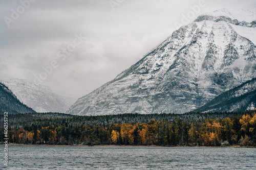 Lake McDonald Glacier National Park in the fall photo