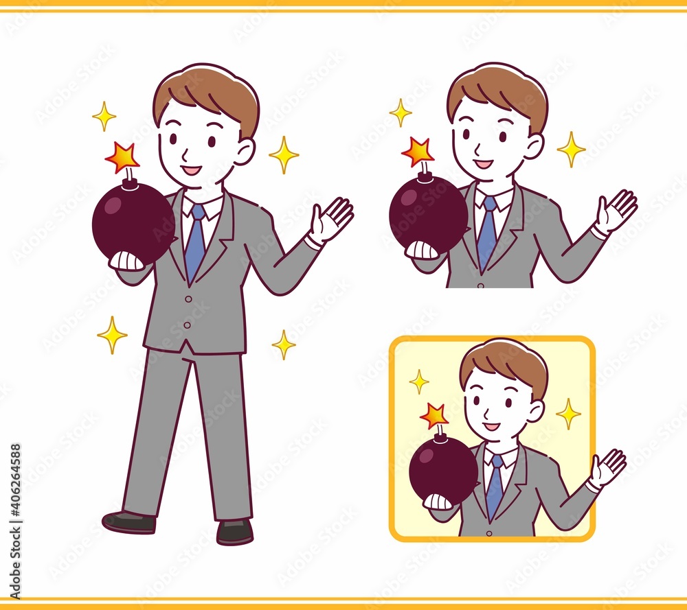 Young office worker man Young office worker man