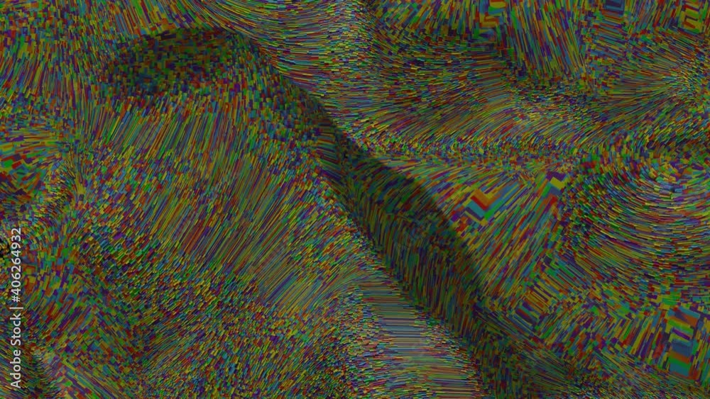 Colorful ground is lifting by forming of mixed rectangular rod size and ...